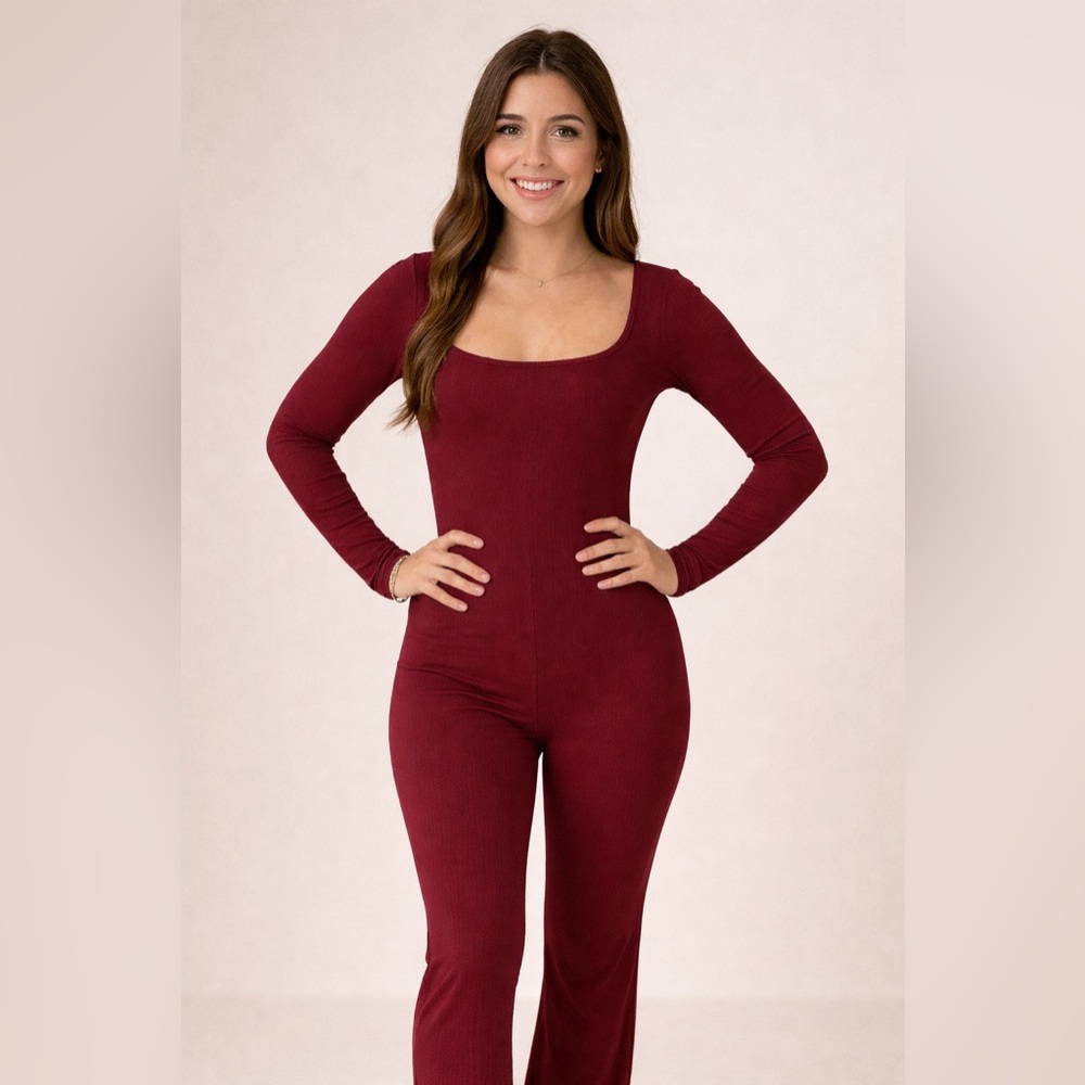 Elegant Red Jumpsuit